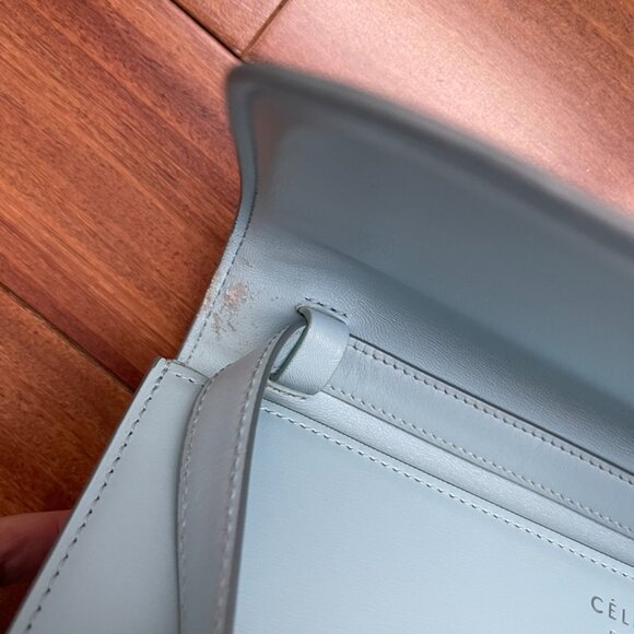 Celine Medium Box Bag in Light Blue - Picture 5 of 9